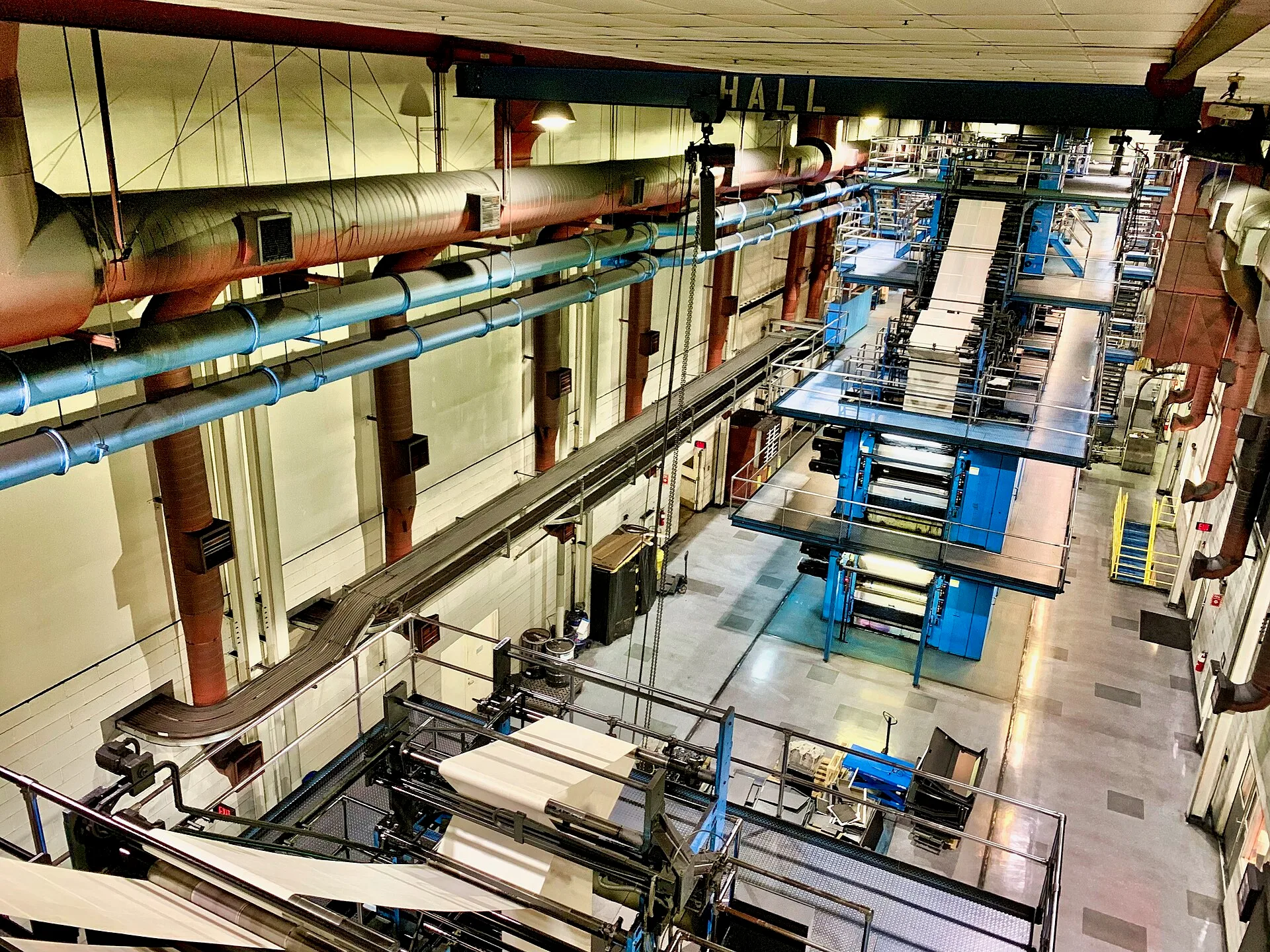 The 910 ton printing presses at the Las Vegas Review-Journal were the largest in the world when installed in 2000. How California, Texas and New York tax imprint and finishing work