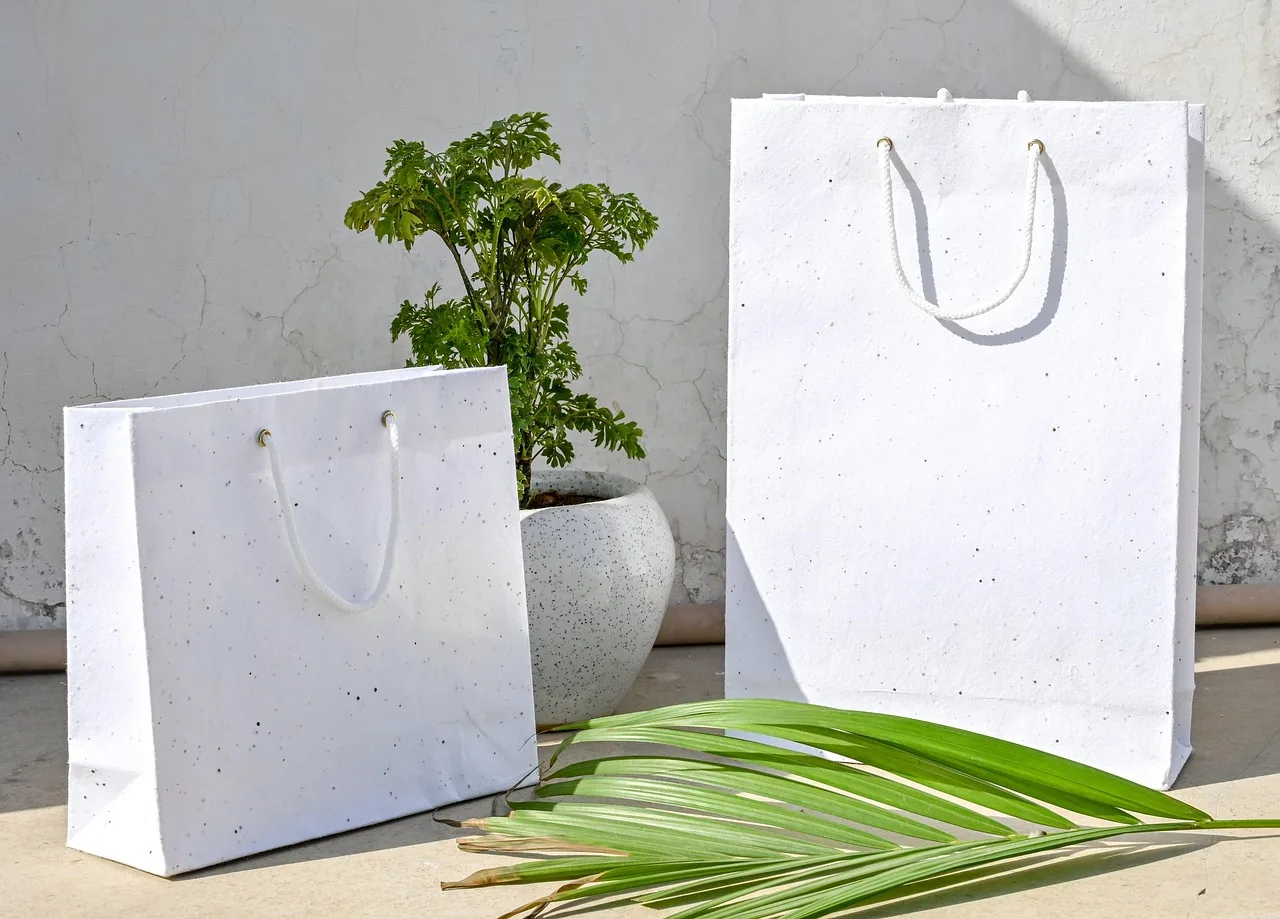 seed paper bags, container, packaging, plantable seed paper bags, shopping paperbags, bag, paperbag, paperbag, paperbag, paperbag, paperbag, paperbag. Packaging print shop services for four buyer types: the 8 elements to fix