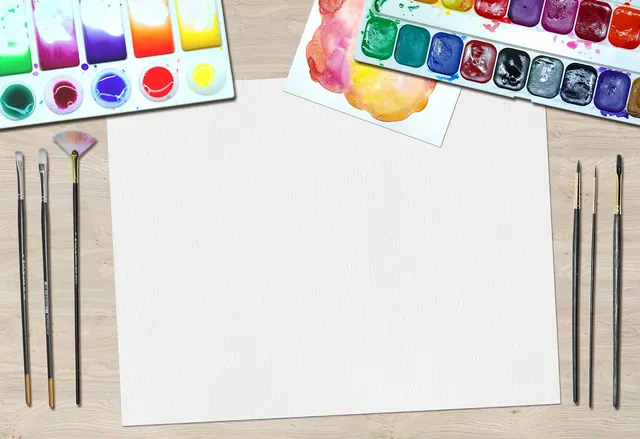 art, paint, water colors, desk, artist, equipment, painting, craft, drawing, paintbrushes, paper, creative, creativity, picture, colors, art, art, art, art, art, paint, desk, artis