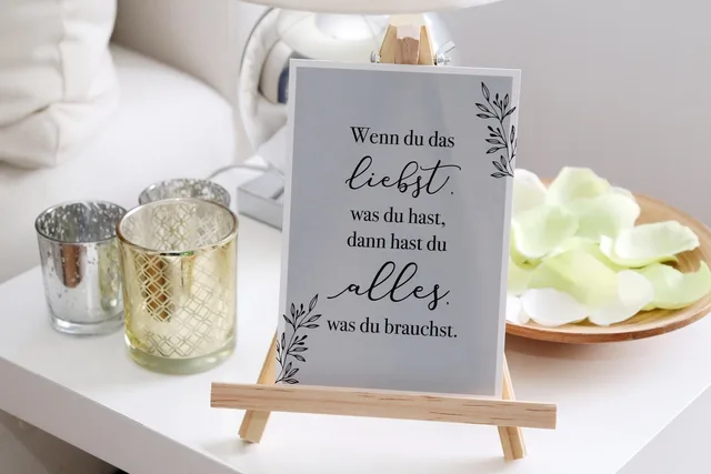 motivational quote, easel, decoration, picture, saying, deco, wood, bright, modern. Print Shop Marketing Built on Quotes and Retention