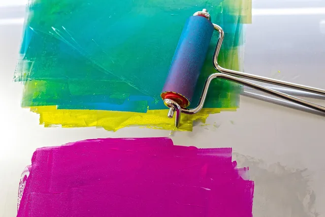 roller, color printing, high pressure, magenta, yellow, cyan, print preparation, color printing, color printing, magenta, magenta, magenta, magenta, magenta, cyan, cyan. Print Shop Plan: Seven Sections to Get Right