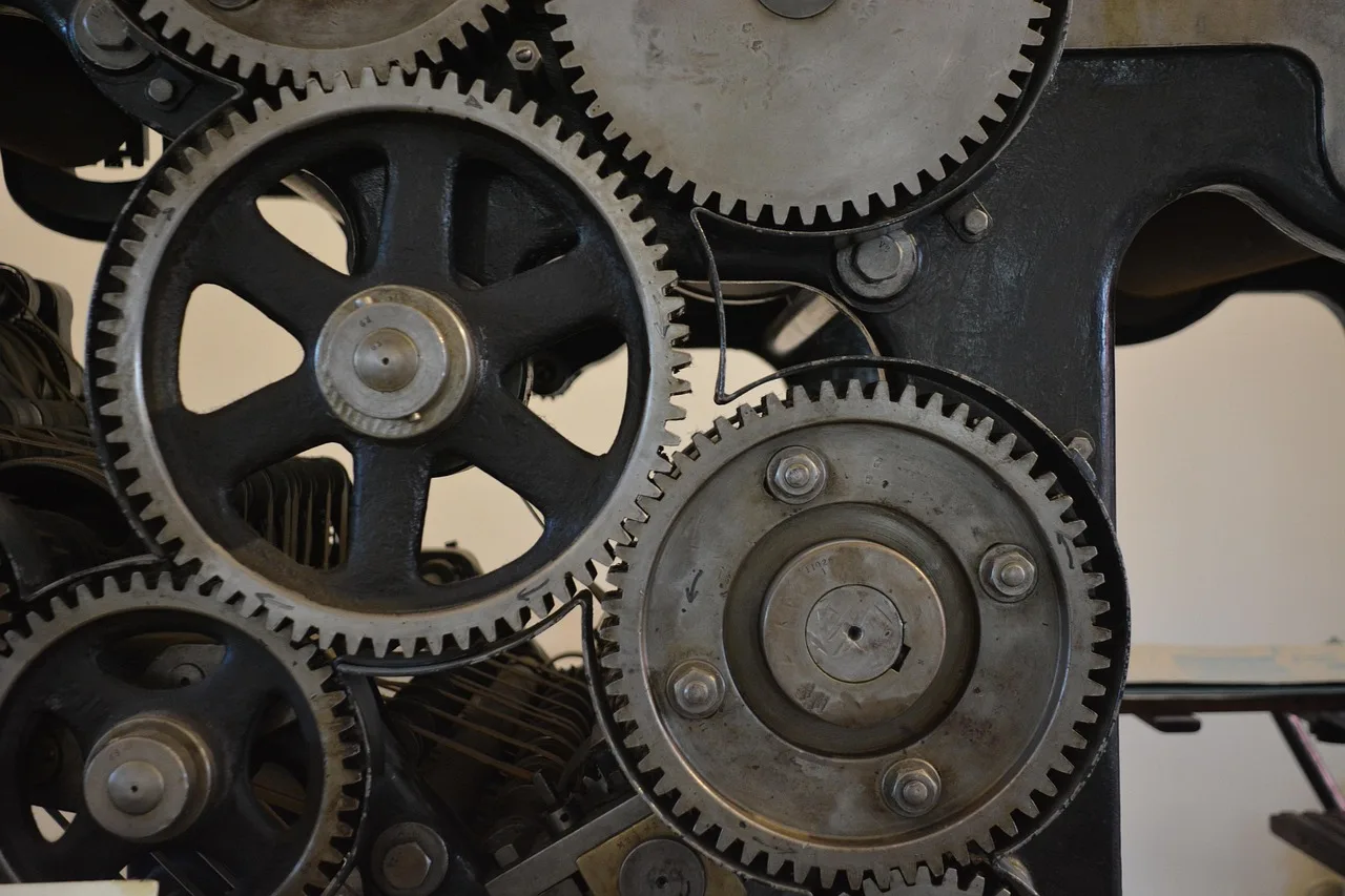 technology, printing house, mechanical engineering, offset, role pressure, gears, detail, drive shaft, mechanics, offset printing, heidelberg, printing house, printing house, printing house, printing house, mechanical engineering, mechanical engineering, mechanical engineering, mechanical engineering, mechanical engineering, offset, gears, offset printing, heidelberg, heidelberg. 8 parts of print shop startup, explained
